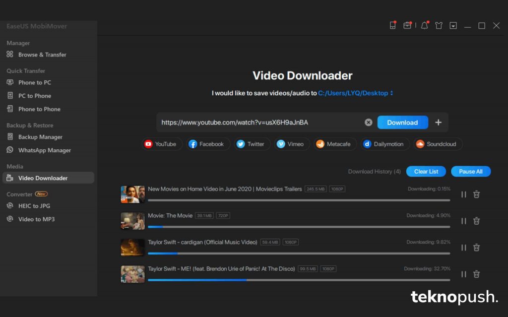 EaseUS Video Downloader